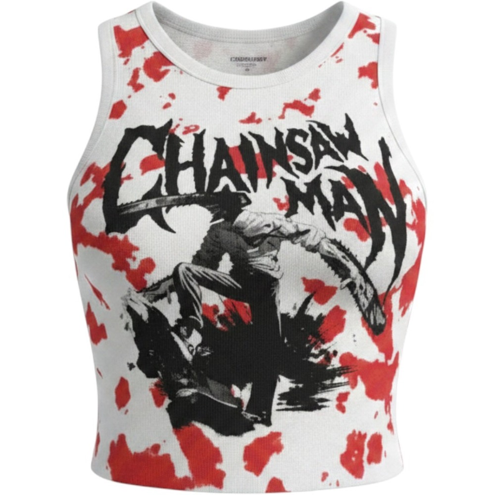 Chainsaw Man tank top‎ sz M cotton HH